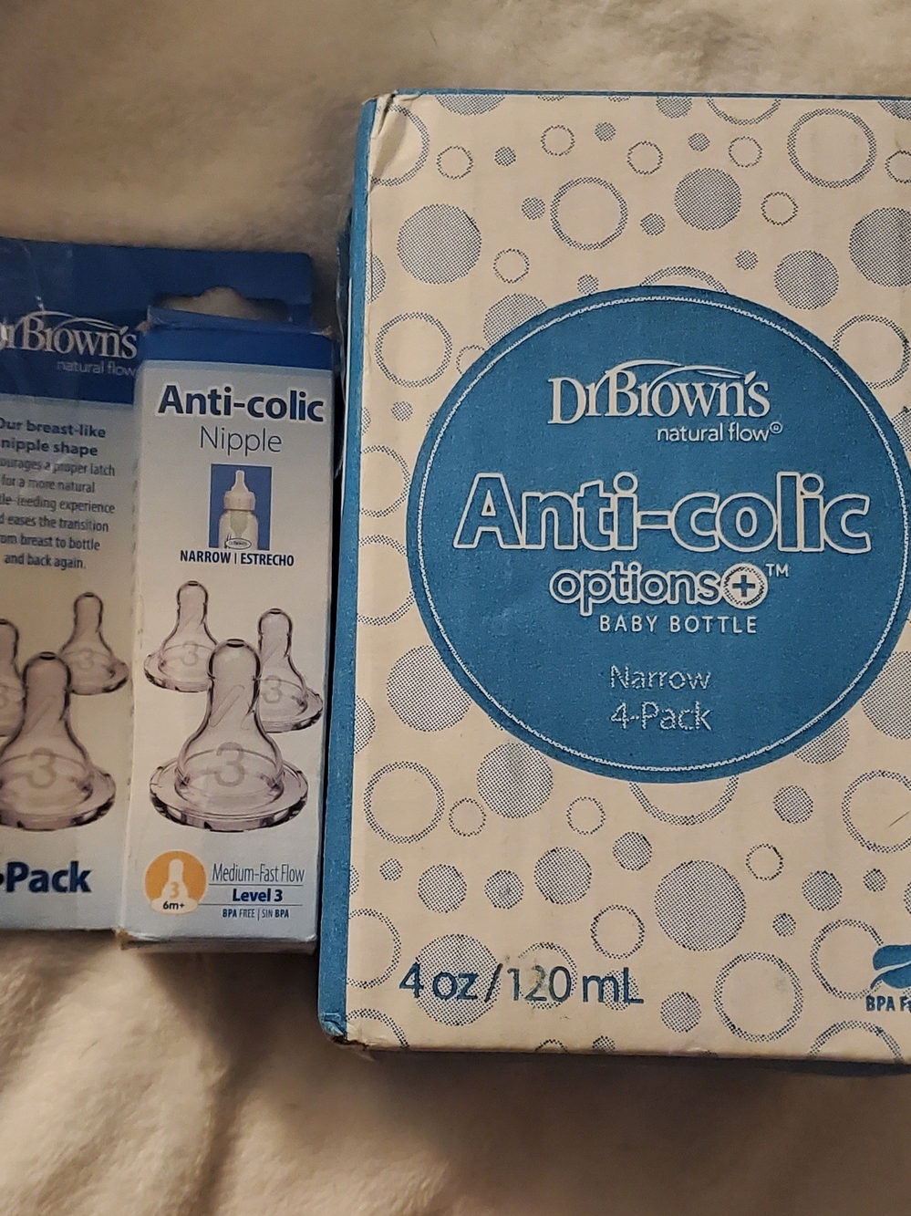 DR BROWN Anti-Colic Options+ Narrow Baby Bottles
